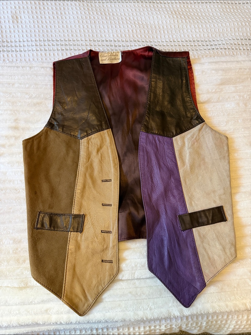 Genuine Leather Suede Vest